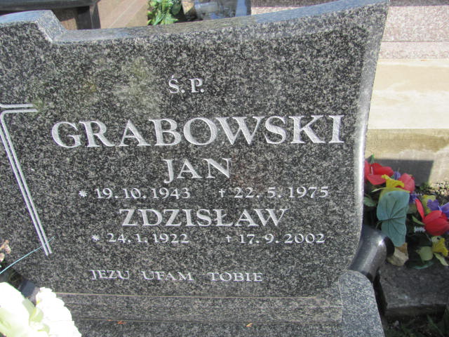 Zdzisław Grabowski 1922 Chrzanów Kościelec - Grobonet - Wyszukiwarka osób pochowanych